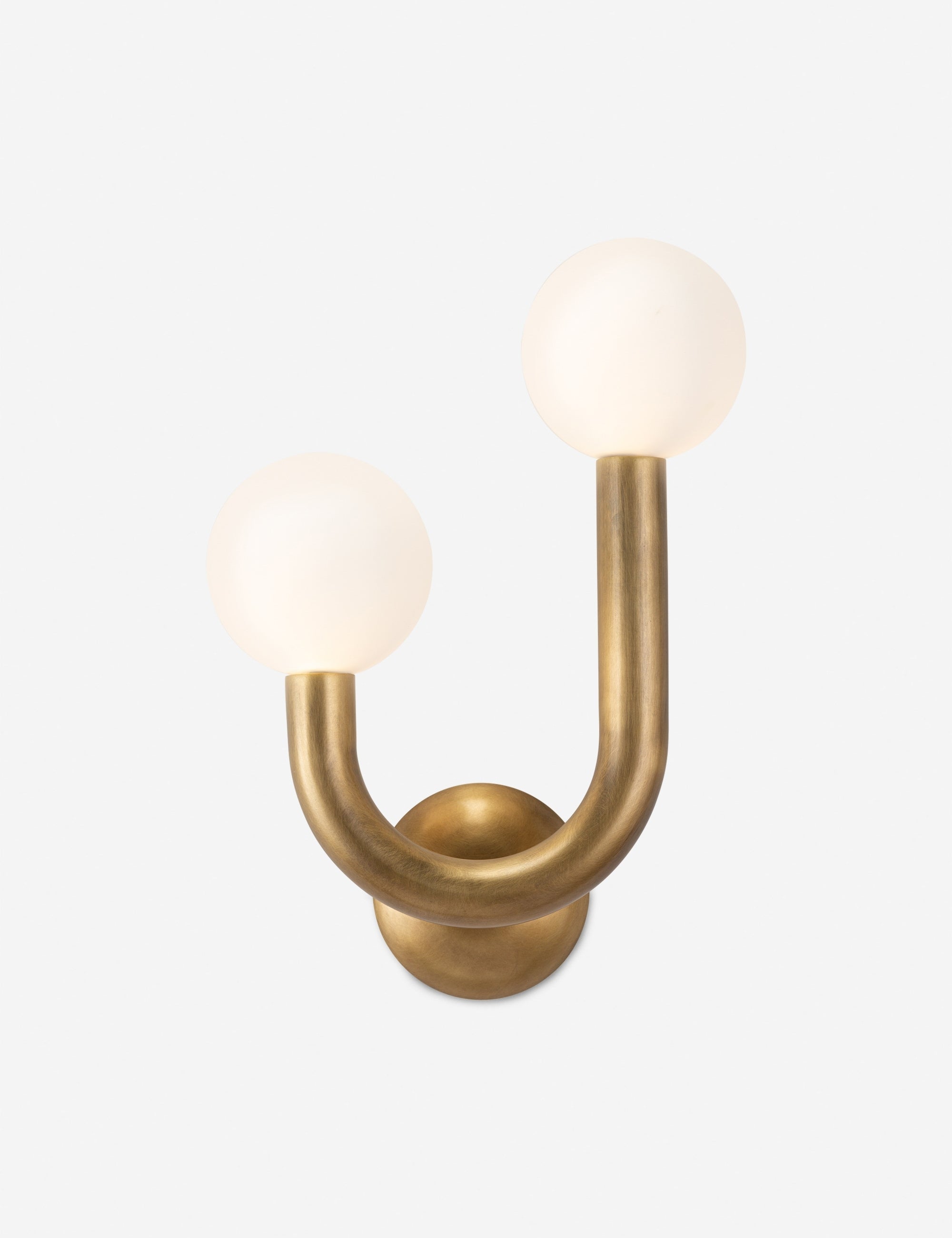 Haven Wall Sconce | Metal Tube Design, Matte White Bulbs