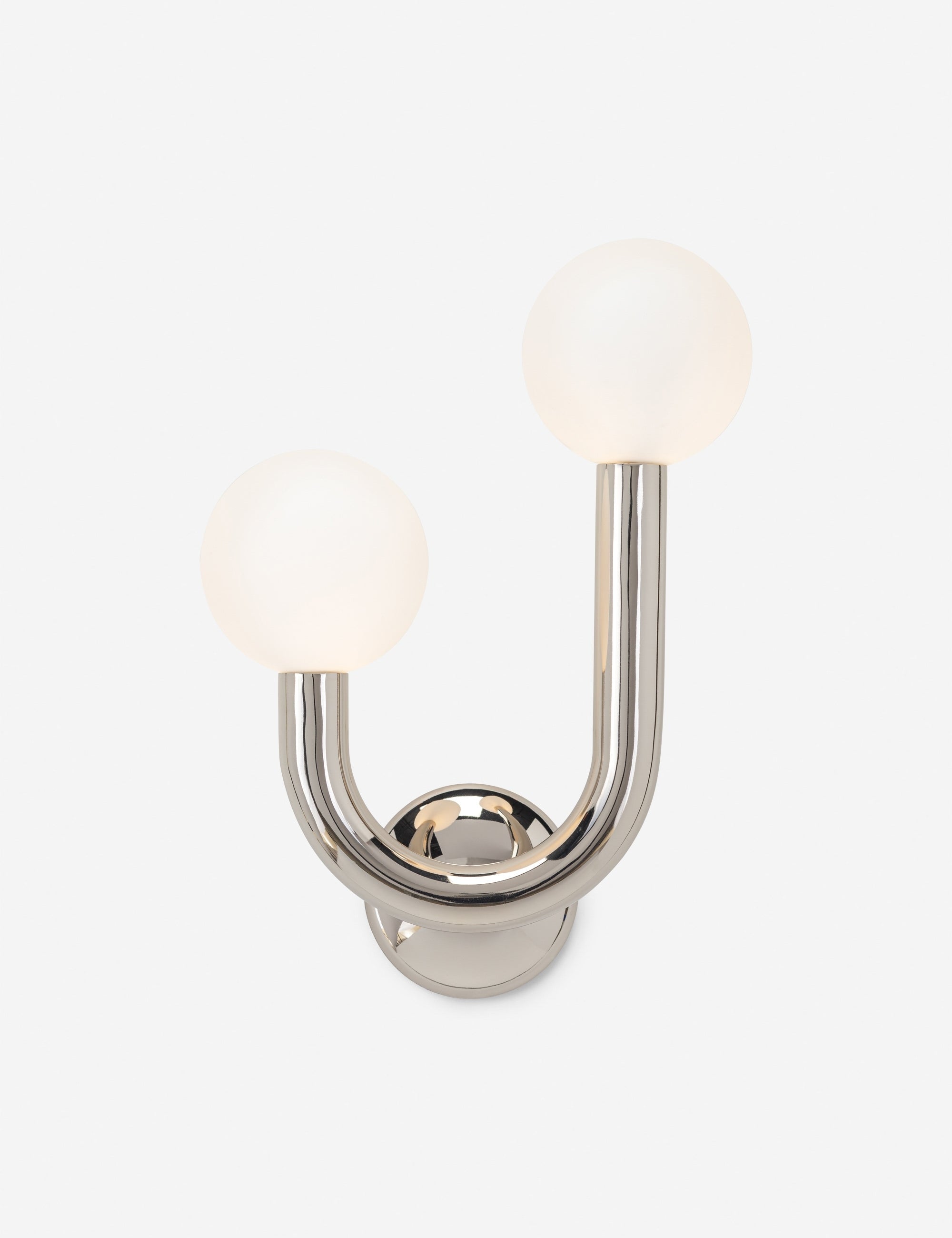 Haven Wall Sconce | Metal Tube Design, Matte White Bulbs