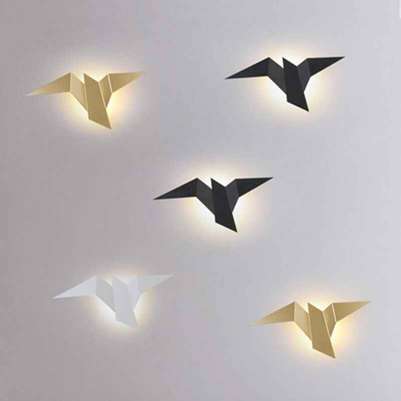 Contemporary Artistic Bird-Inspired 1-Light LED Wall Sconce