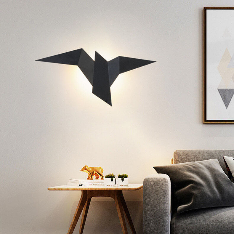 Contemporary Artistic Bird-Inspired 1-Light LED Wall Sconce