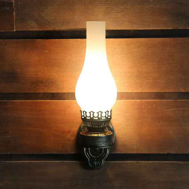 Vintage-Inspired Kerosene Single-Light Wall Sconce