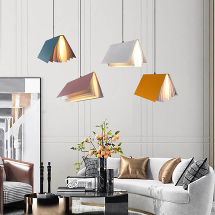 Biblio Pendant Light | Unique Book Design, Warm Ambient Glow