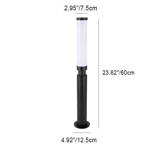Contemporary Acrylic Waterproof LED Outdoor Lawn Lamp with Creative Lipstick Design