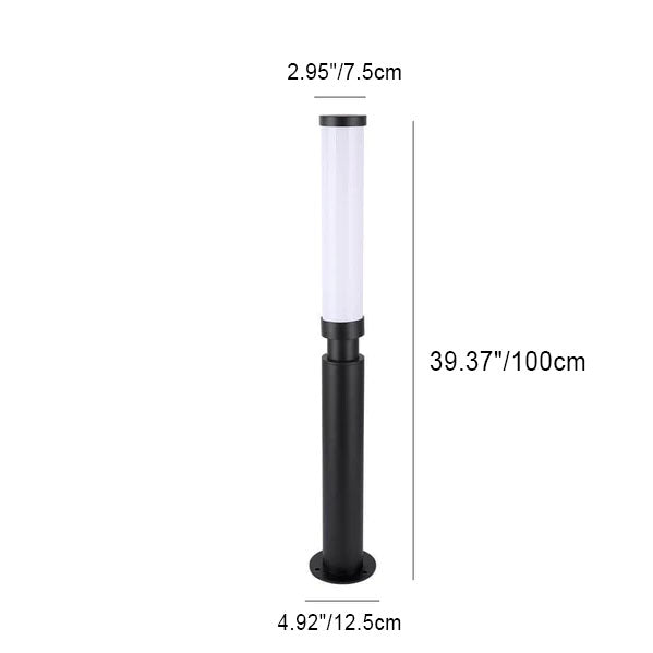 Contemporary Acrylic Waterproof LED Outdoor Lawn Lamp with Creative Lipstick Design