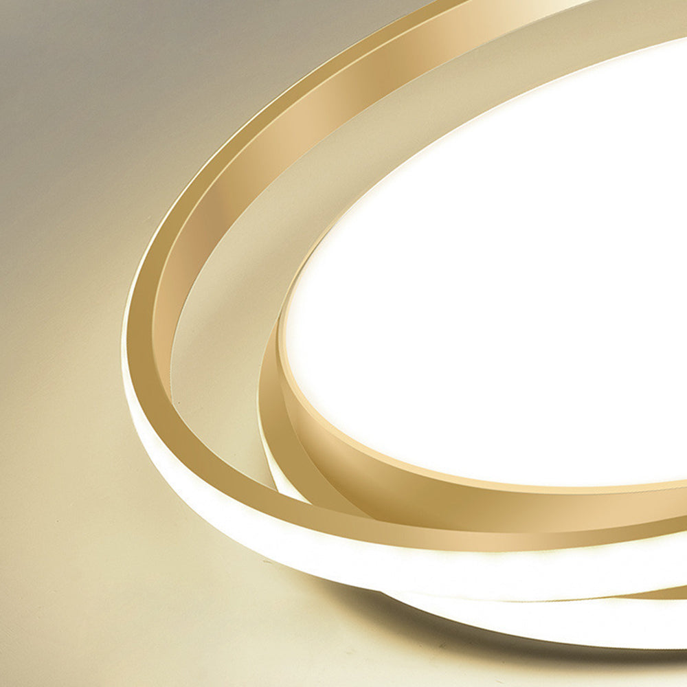 Bello LED Circle Ceiling Light | Modern Gold Flush Mount, Energy-Efficient