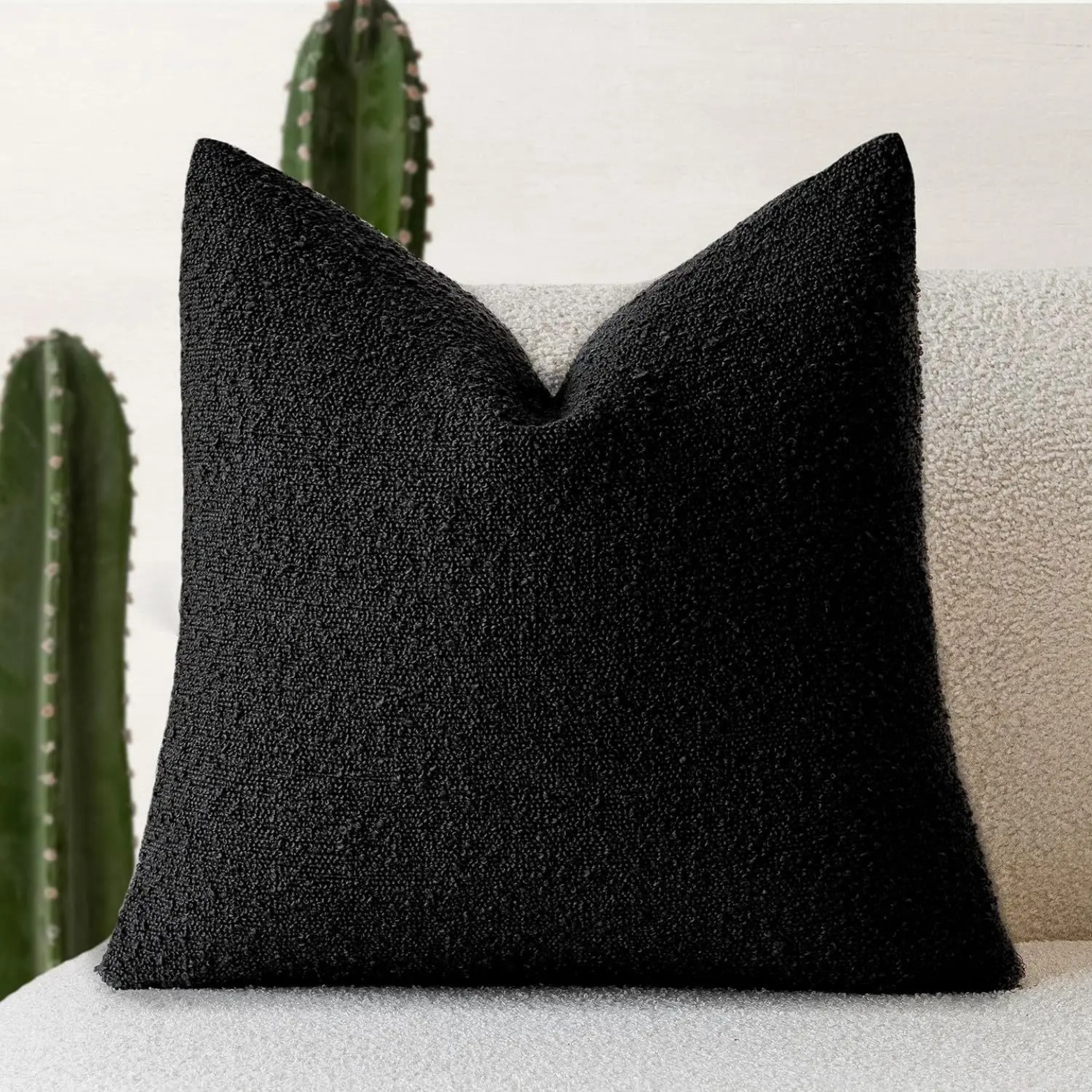 Bela Bouclé Kussenhoes | Elegant Design, 45x45 cm