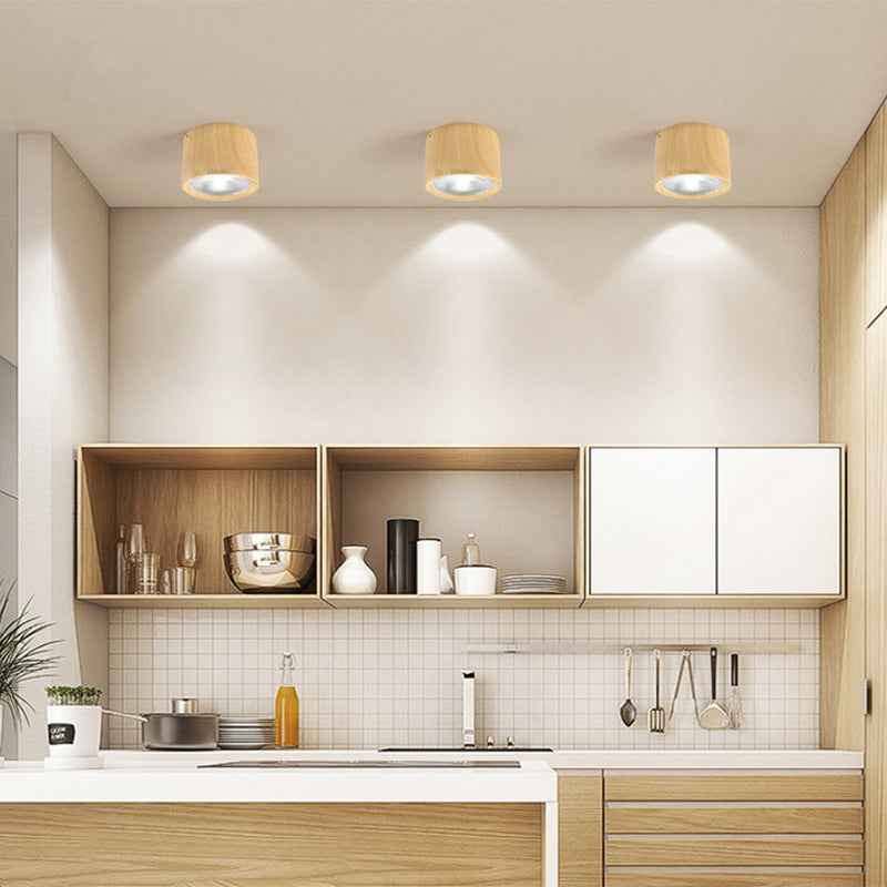 Northern Style LED Cylinder Flush Mount Ceiling Light