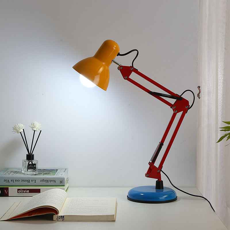 Contemporary Memphis Iron Half Circle 1-Light Table Lamp for Your Study