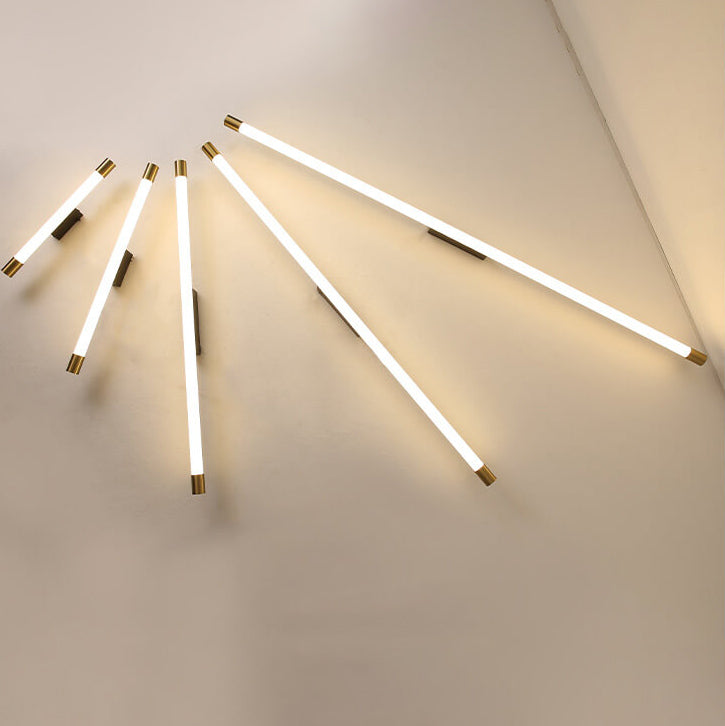Contemporary Minimalist Thin Tube LED Wall Sconce Lamp