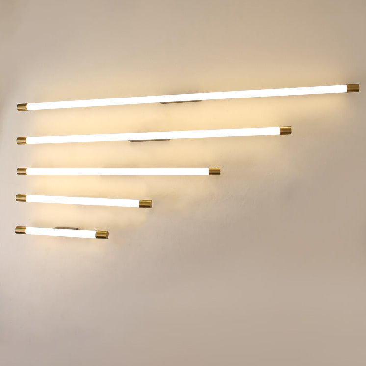 Contemporary Minimalist Thin Tube LED Wall Sconce Lamp