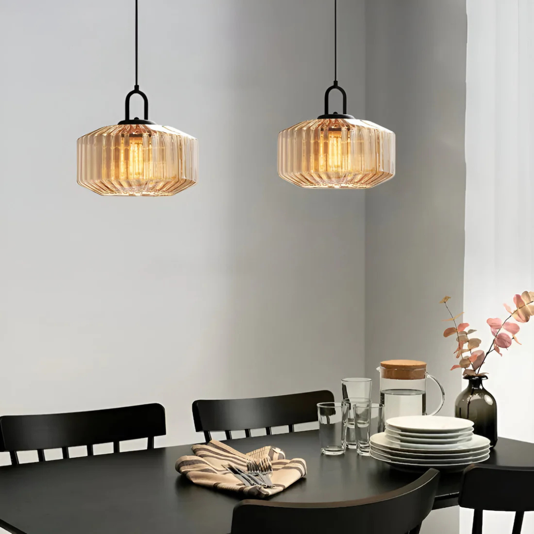 Mireta Pendant Light | Hand-Blown Glass, Warm Ambient Glow