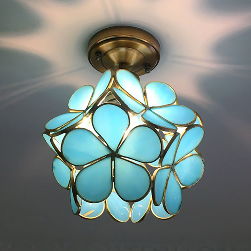 Bello Retro Flower Ceiling Light | Colourful PVC Flush Mount