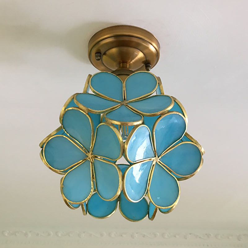 Bello Retro Flower Ceiling Light | Colourful PVC Flush Mount