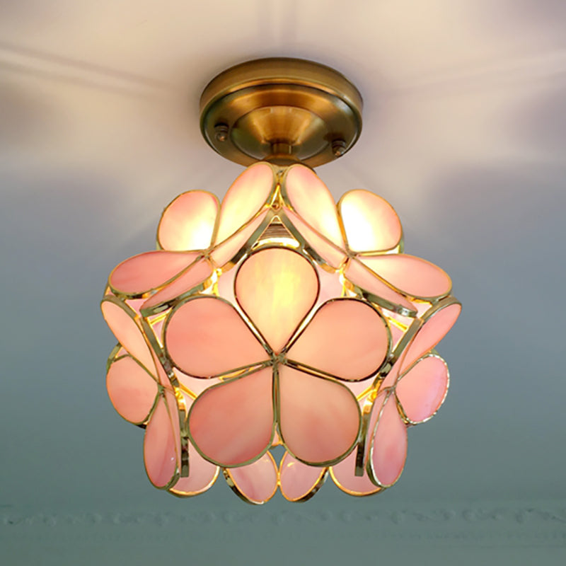 Bello Retro Flower Ceiling Light | Colourful PVC Flush Mount