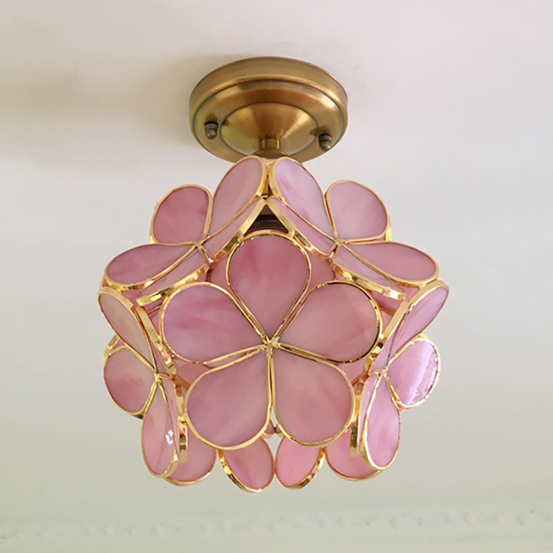 Bello Retro Flower Ceiling Light | Colourful PVC Flush Mount