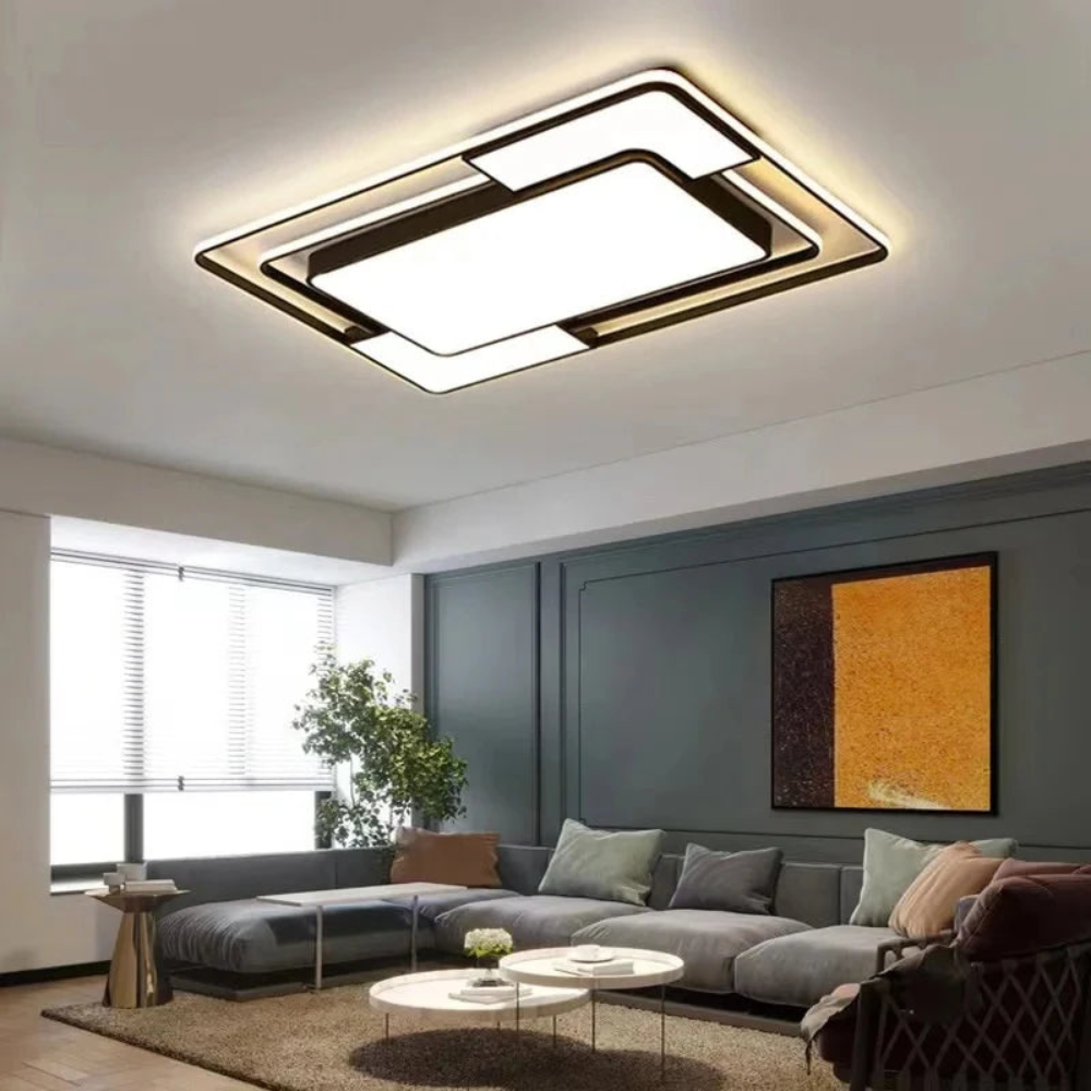 Bela Remote-Controlled LED Ceiling Light | Modern Geometric Design