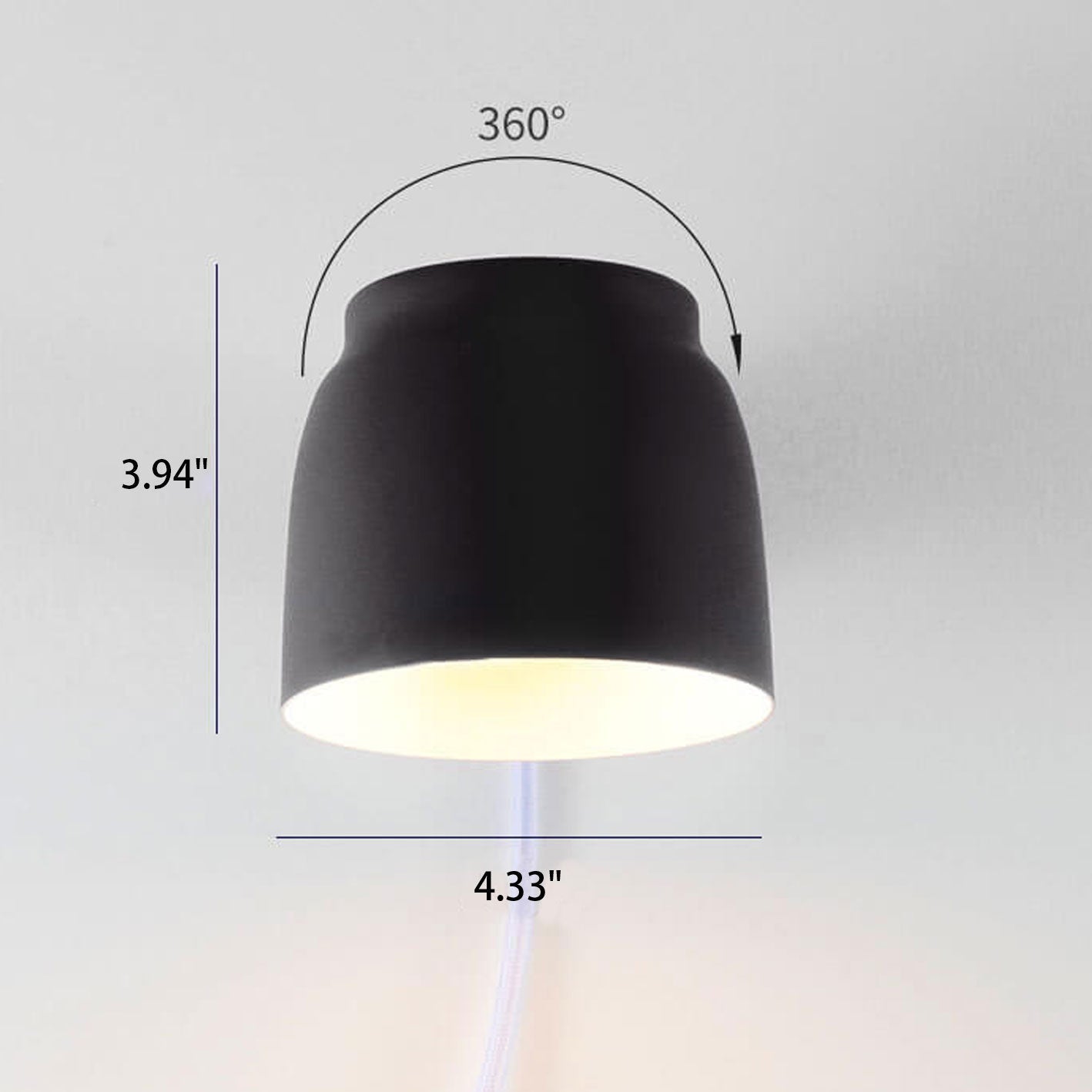 Rotatable Nordic Minimalist Column Barrel Wall Sconce Lamp - 1 Light