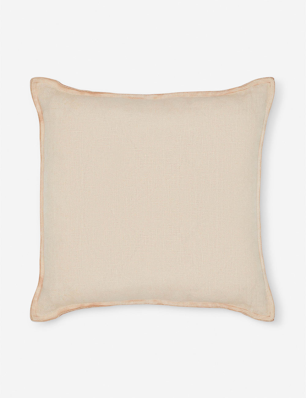 Luna Linen Lumbar Pillow | Superior Long Fiber Flax, Tonal Stitch Detail