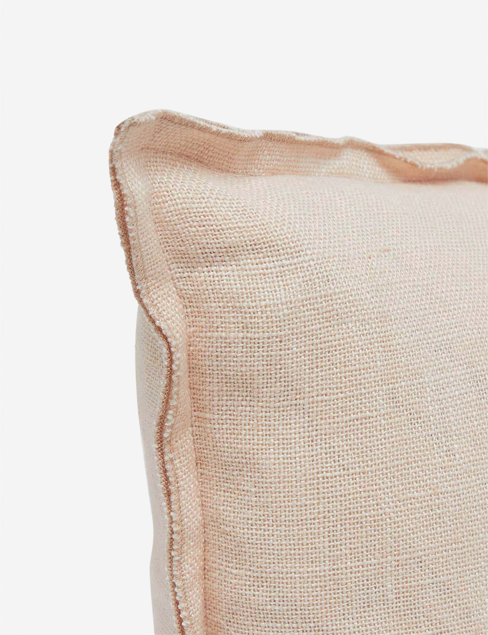 Luna Linen Lumbar Pillow | Superior Long Fiber Flax, Tonal Stitch Detail