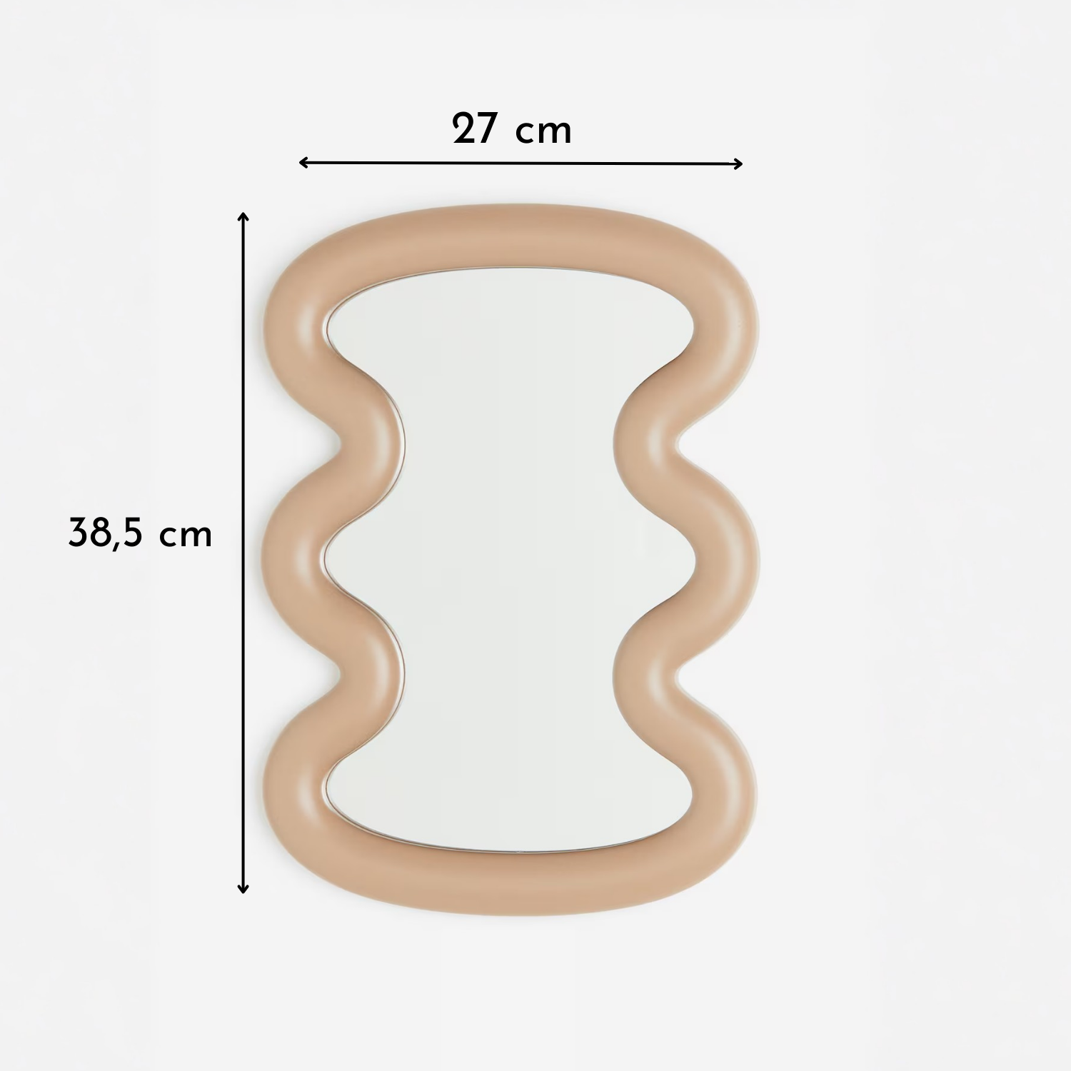Bela Wave Design Mirror | Curvy Frame, High-Quality Glass