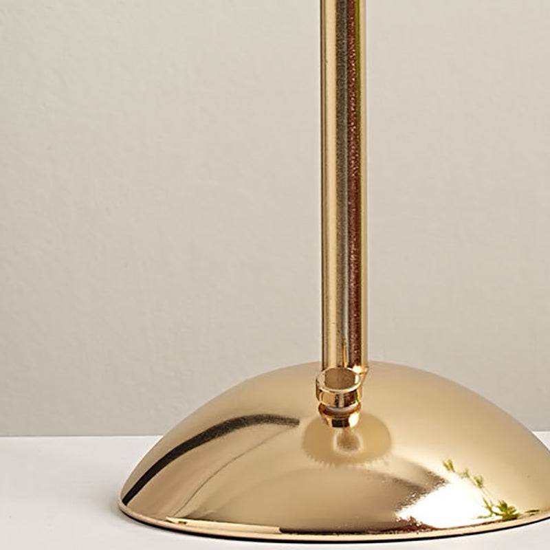 Modern Scandinavian Rechargeable Conic Pleated Table Lamp with 1 Light for Bedside