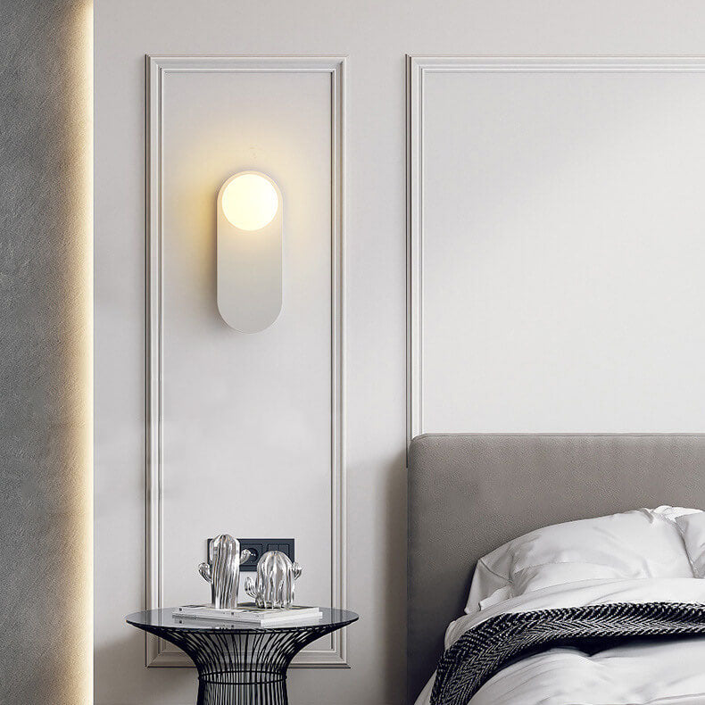 Nordic Minimalist Glass Ring 1-Light Wall Sconce