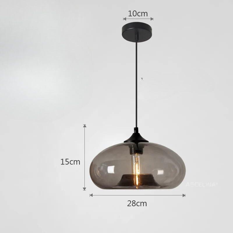 Glavero Vintage Hanglamp | Gekleurd Glas, Sfeervolle Lichteffecten