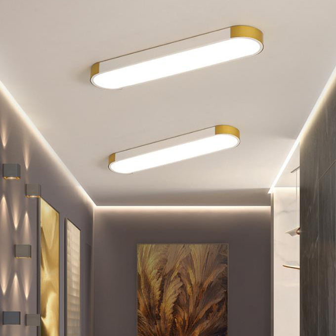 Contemporary Rectangular LED Flush Mount Ceiling Light with Minimalist Design
