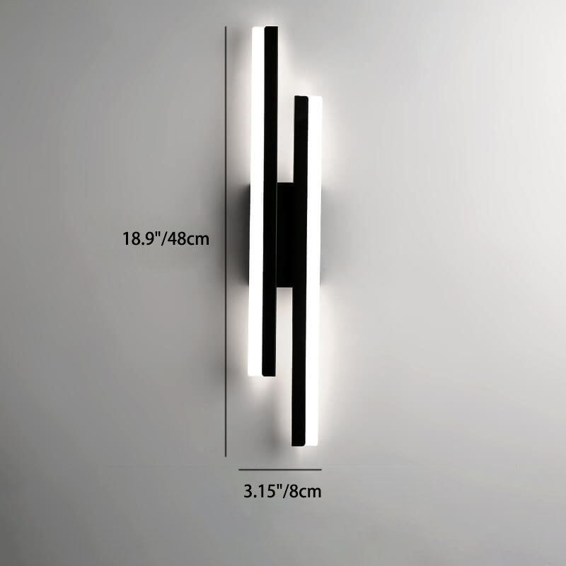 Contemporary Minimalist Iron and Acrylic LED Wall Sconce