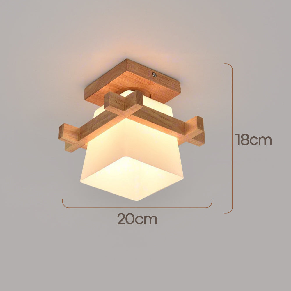 Juno Plafondlamp | Japans Minimalistisch Design, Houten Details