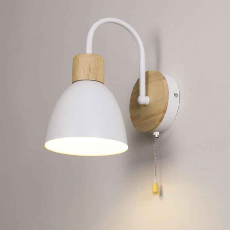 Northern Macaron Single-Light Wall Lamp with Zipper Switch
