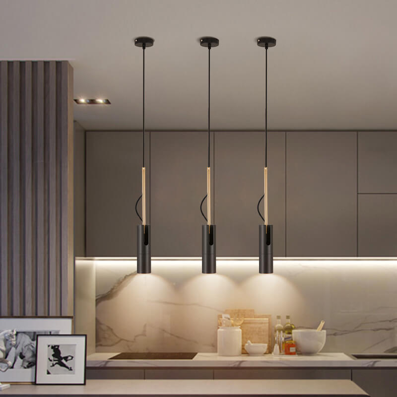 Contemporary Gold 1-Light LED Spotlight Pendant