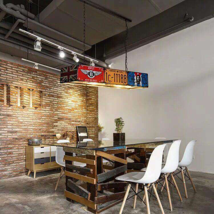 Modern Industrial Square and Rectangular Metal Chandelier with 3/5 Lights for Living Room