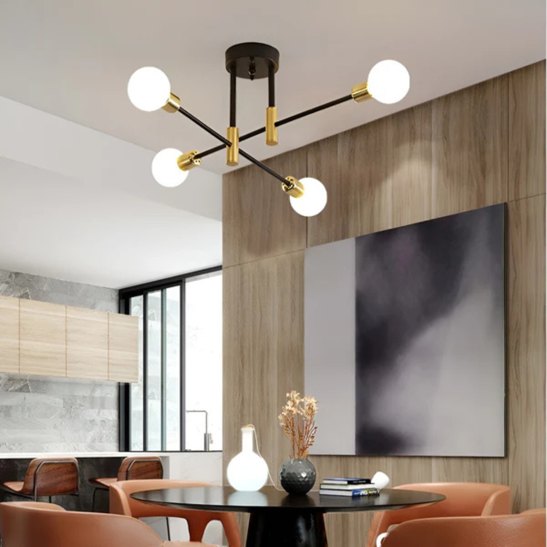 Helvion Plafondlamp | Retro Design met Draaibare Armen