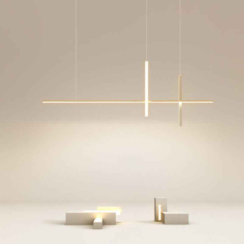 Sleek Minimalist Long-Line LED Chandelier