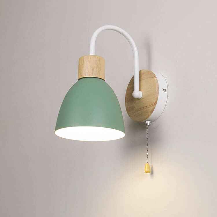 Northern Macaron Single-Light Wall Lamp with Zipper Switch