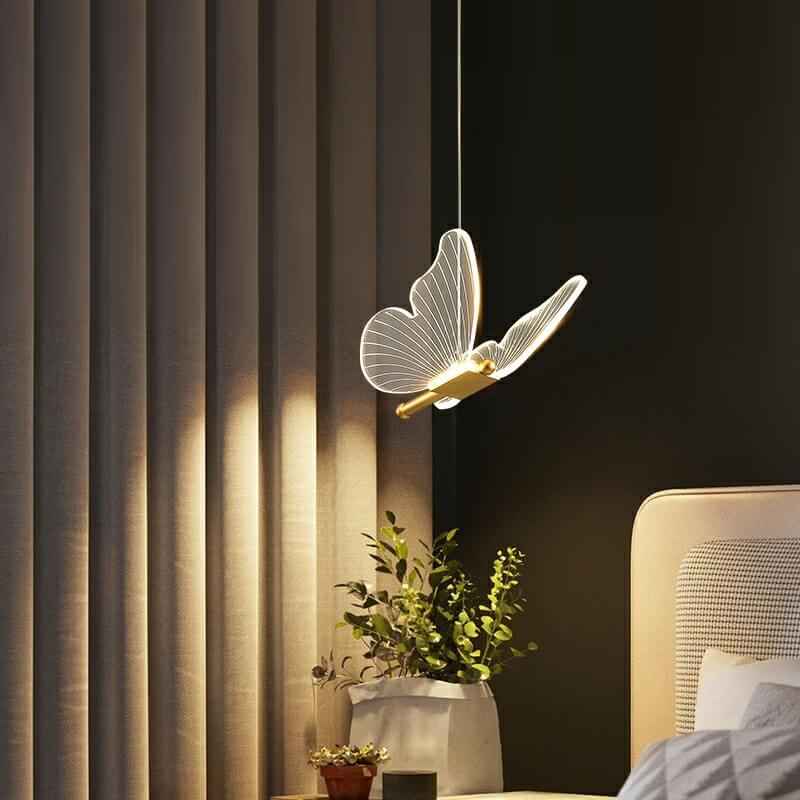 Elegant Acrylic Butterfly LED Pendant Lamp