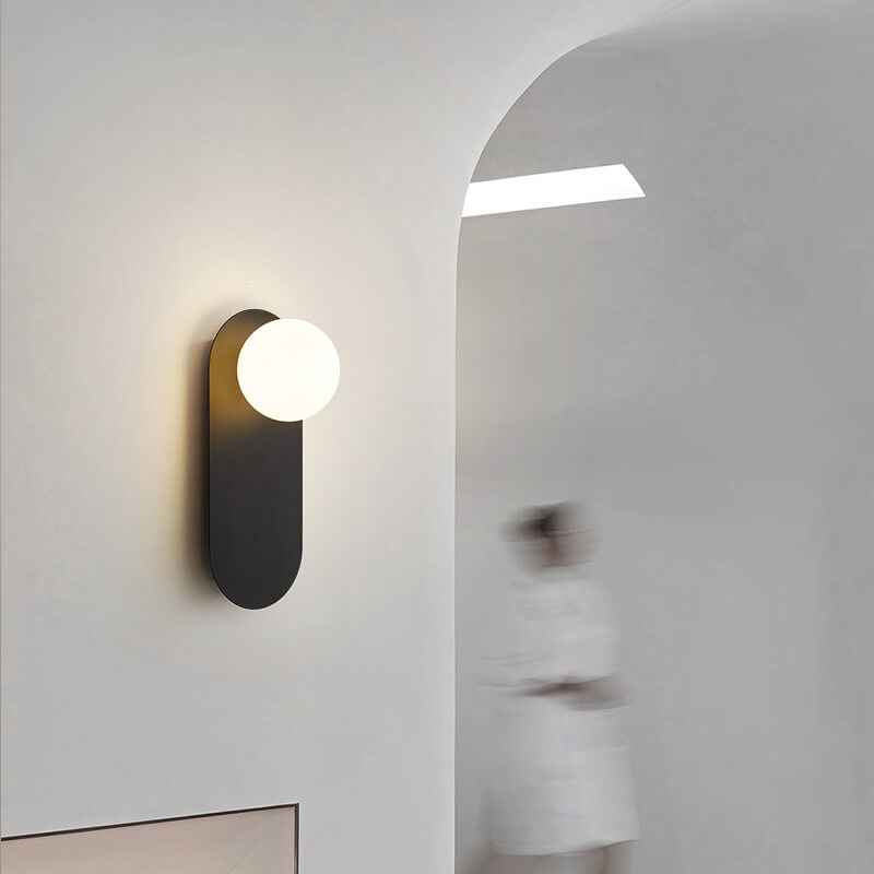 Nordic Minimalist Glass Ring 1-Light Wall Sconce