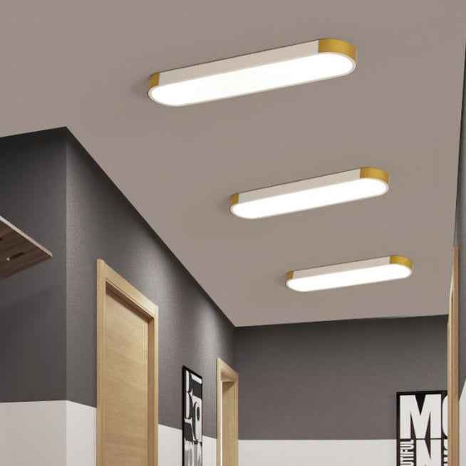 Contemporary Rectangular LED Flush Mount Ceiling Light with Minimalist Design