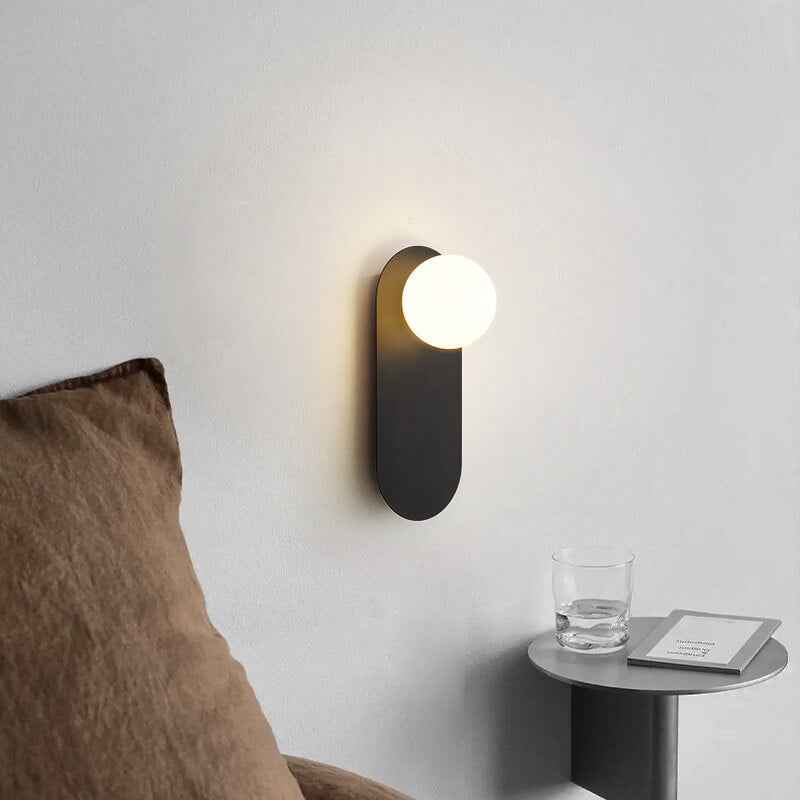 Nordic Minimalist Glass Ring 1-Light Wall Sconce