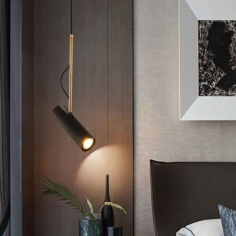 Contemporary Gold 1-Light LED Spotlight Pendant
