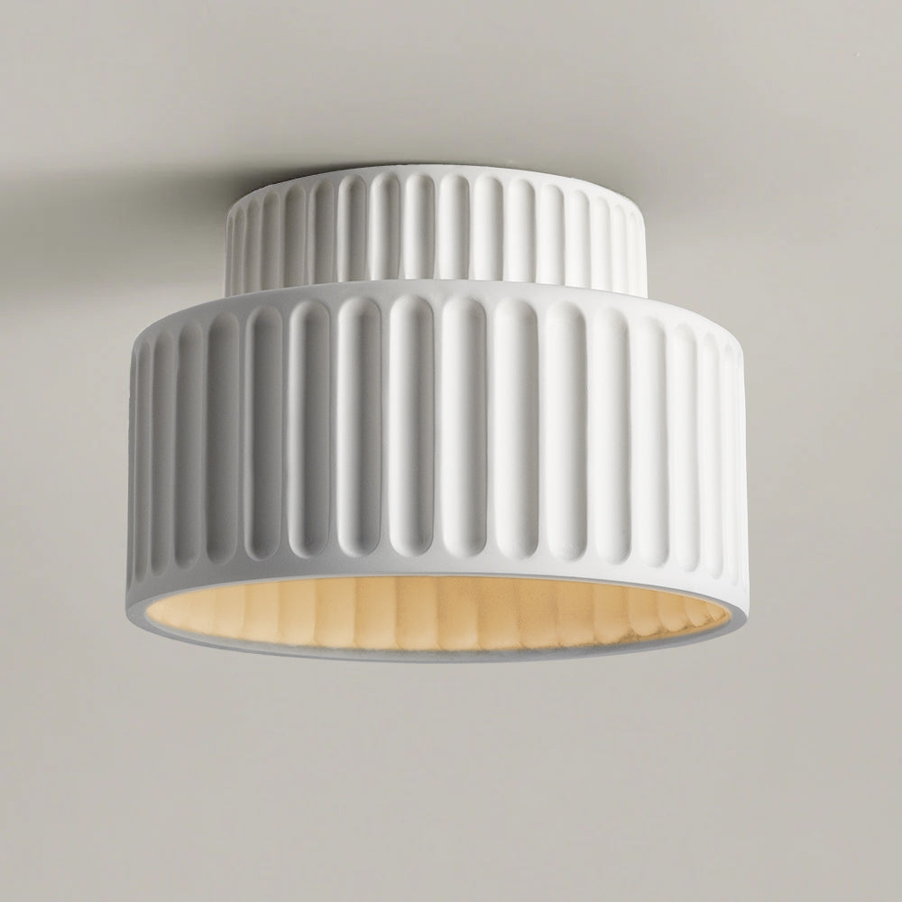 Bela Compacte Plafondlamp | Duurzaam Hars, Retro Ontwerp