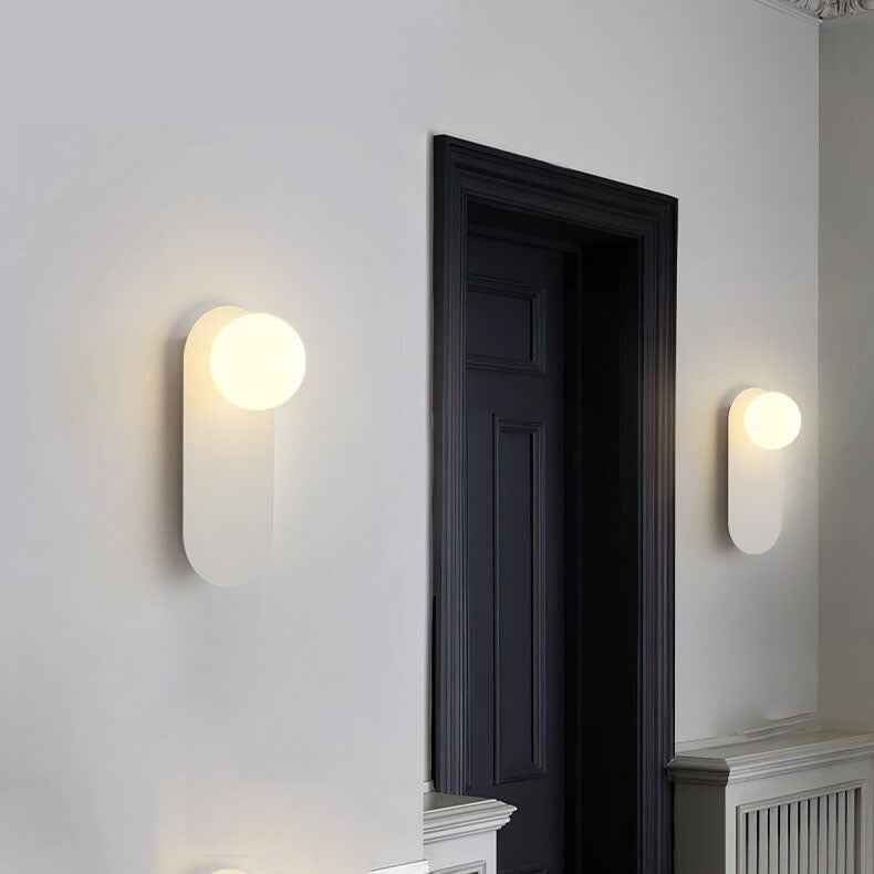 Nordic Minimalist Glass Ring 1-Light Wall Sconce