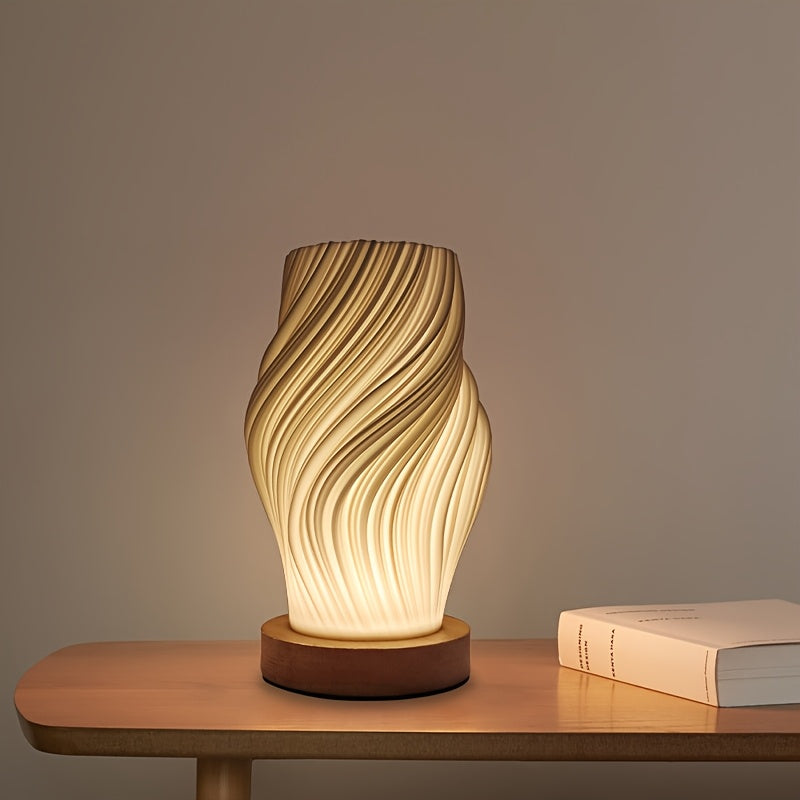 Bela LED Swirl Table Lamp | Dimmable, Modern Minimalist Design