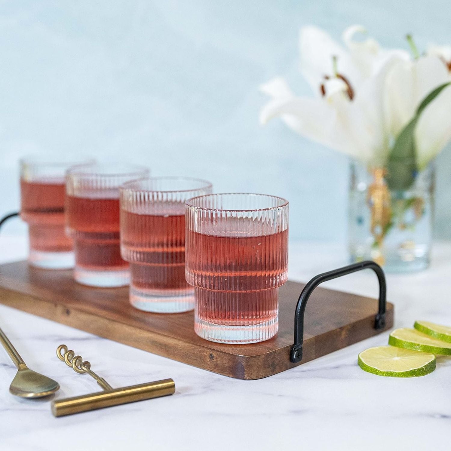 Brio Highball Glasses Set | 180ml, European Design, Durable Glass