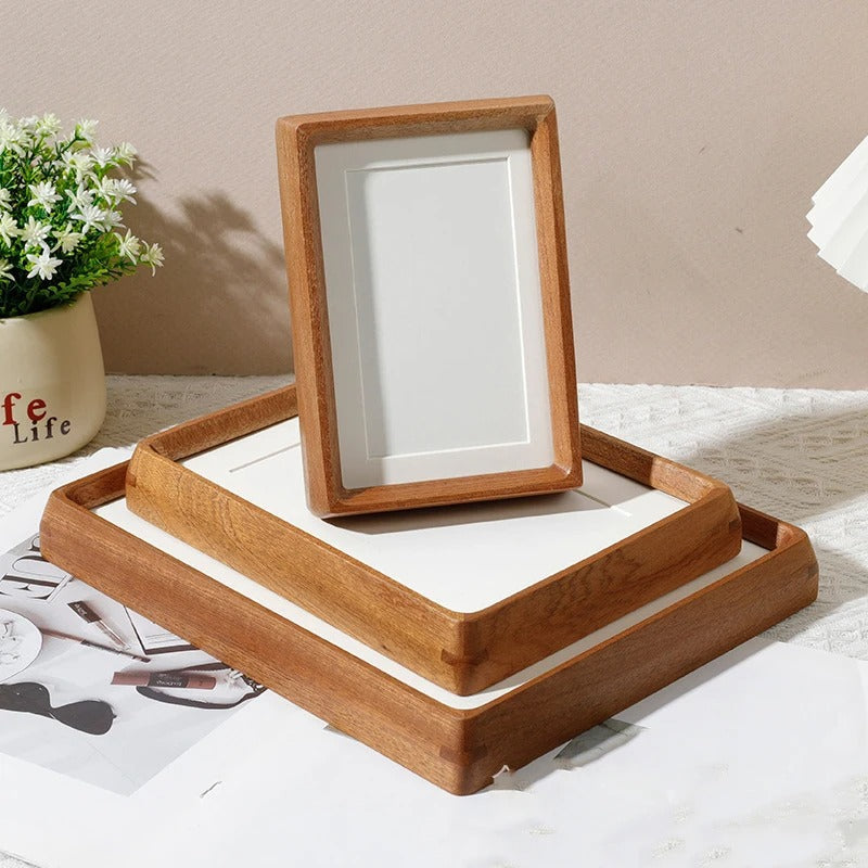 Vico Wooden Photo Frame | Rounded Corners, Walnut or Cherry