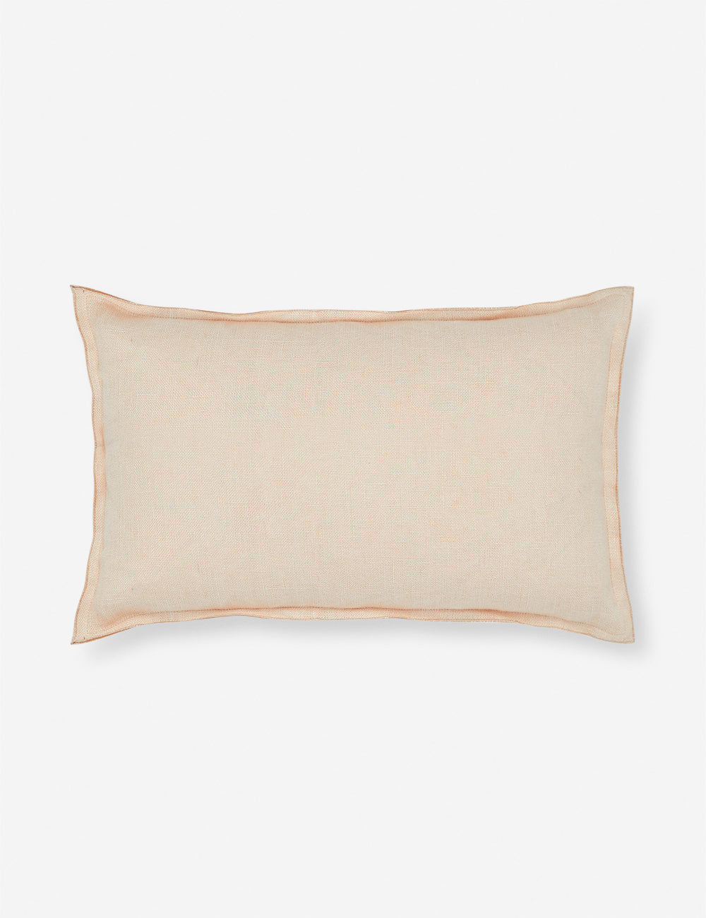 Luna Linen Lumbar Pillow | Superior Long Fiber Flax, Tonal Stitch Detail