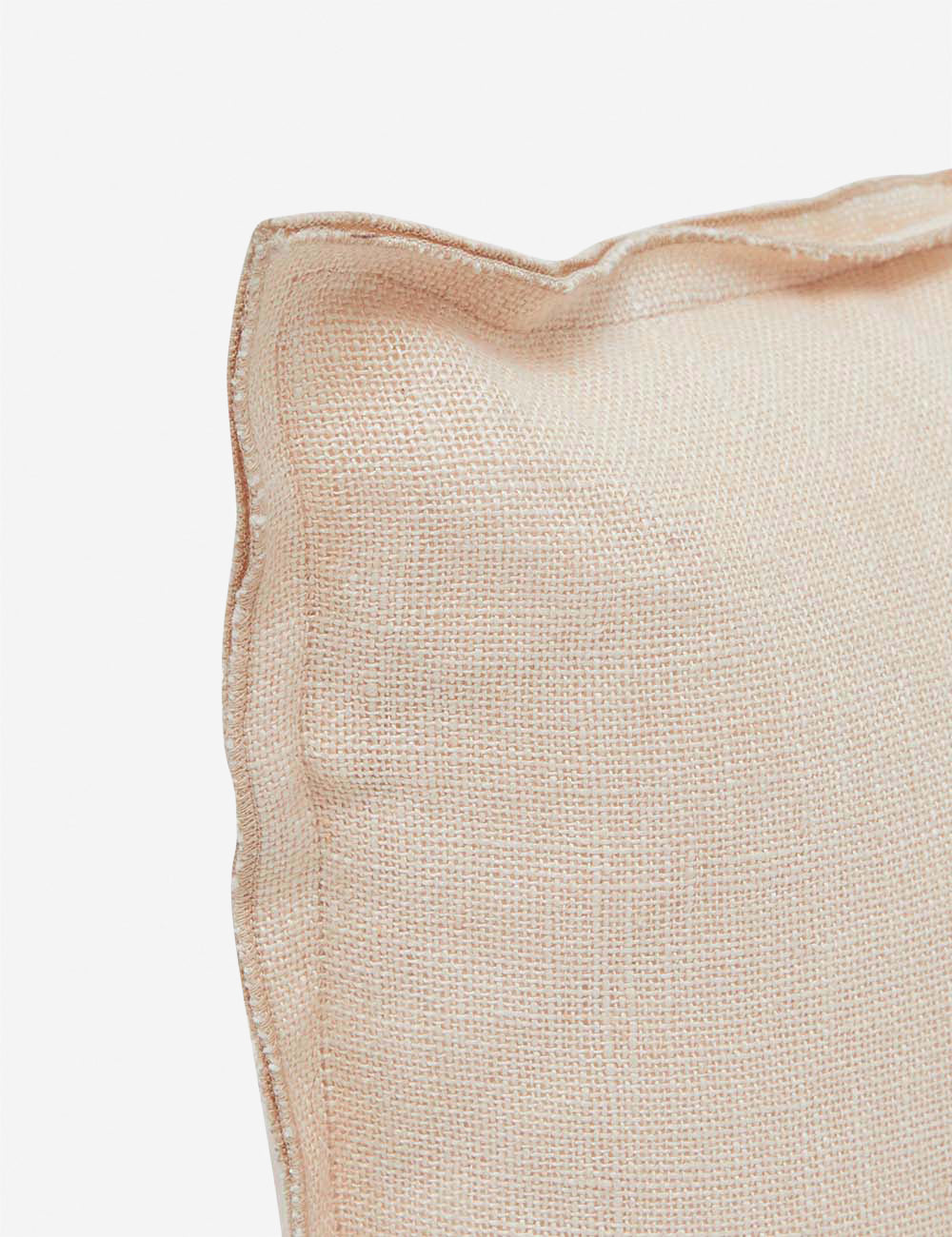 Luna Linen Lumbar Pillow | Superior-Quality Flax, Tonal Stitch Detail