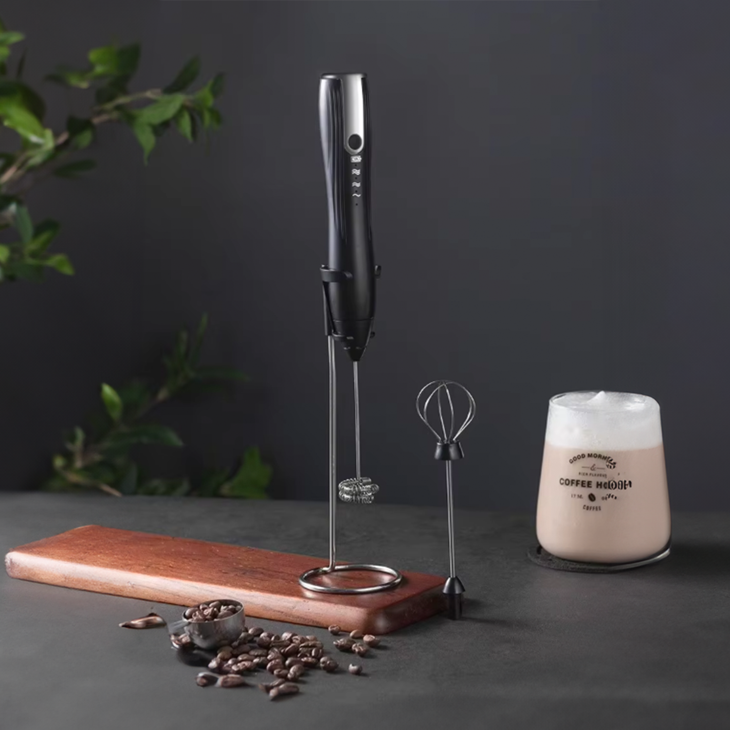 Brewista Wireless Coffee Whisk | 1200 mAh Battery, Stylish Stand