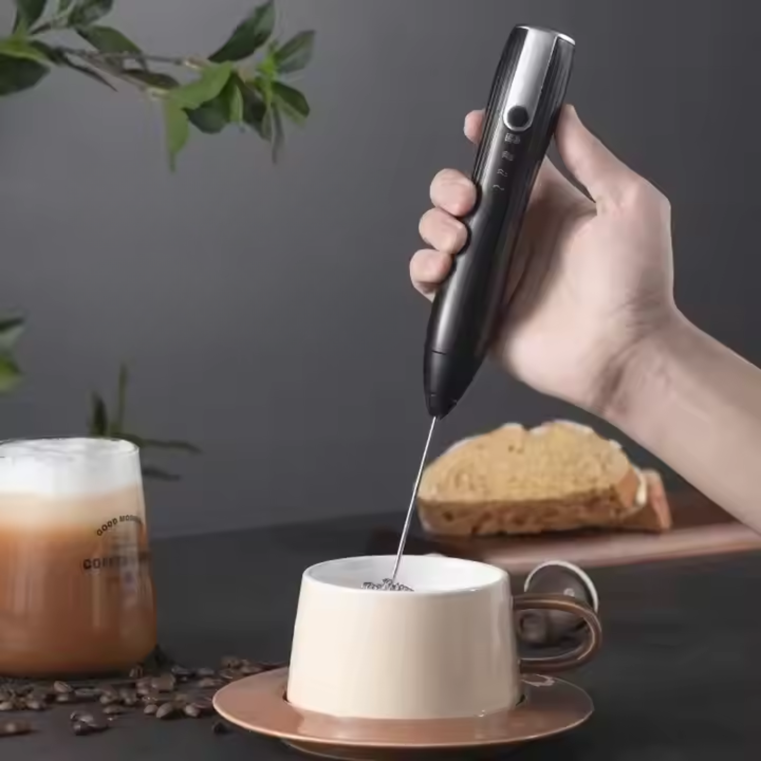 Brewista Wireless Coffee Whisk | 1200 mAh Battery, Stylish Stand